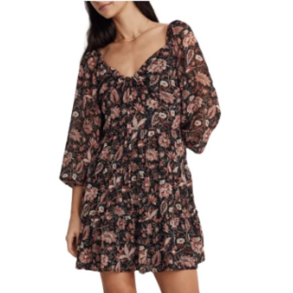 Madewell Dresses & Skirts - Madewell  Teresa - Long Sleeve Tie Retro Mini size 6